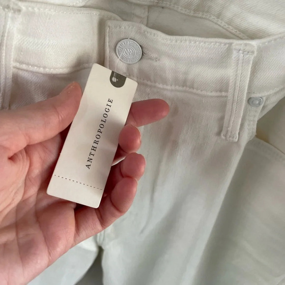 MOTHER The Dazzler Mid Rise Ankle Jeans - White - Size 33 - NWT - Picture 16 of 16